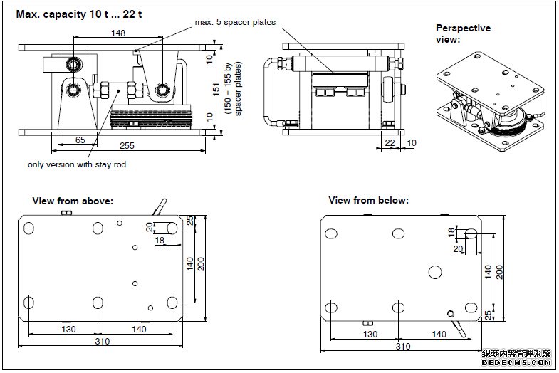 德國(guó)HBM RTN/M2稱重模塊產(chǎn)品尺寸